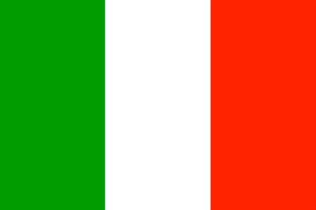 La bandera Italiana